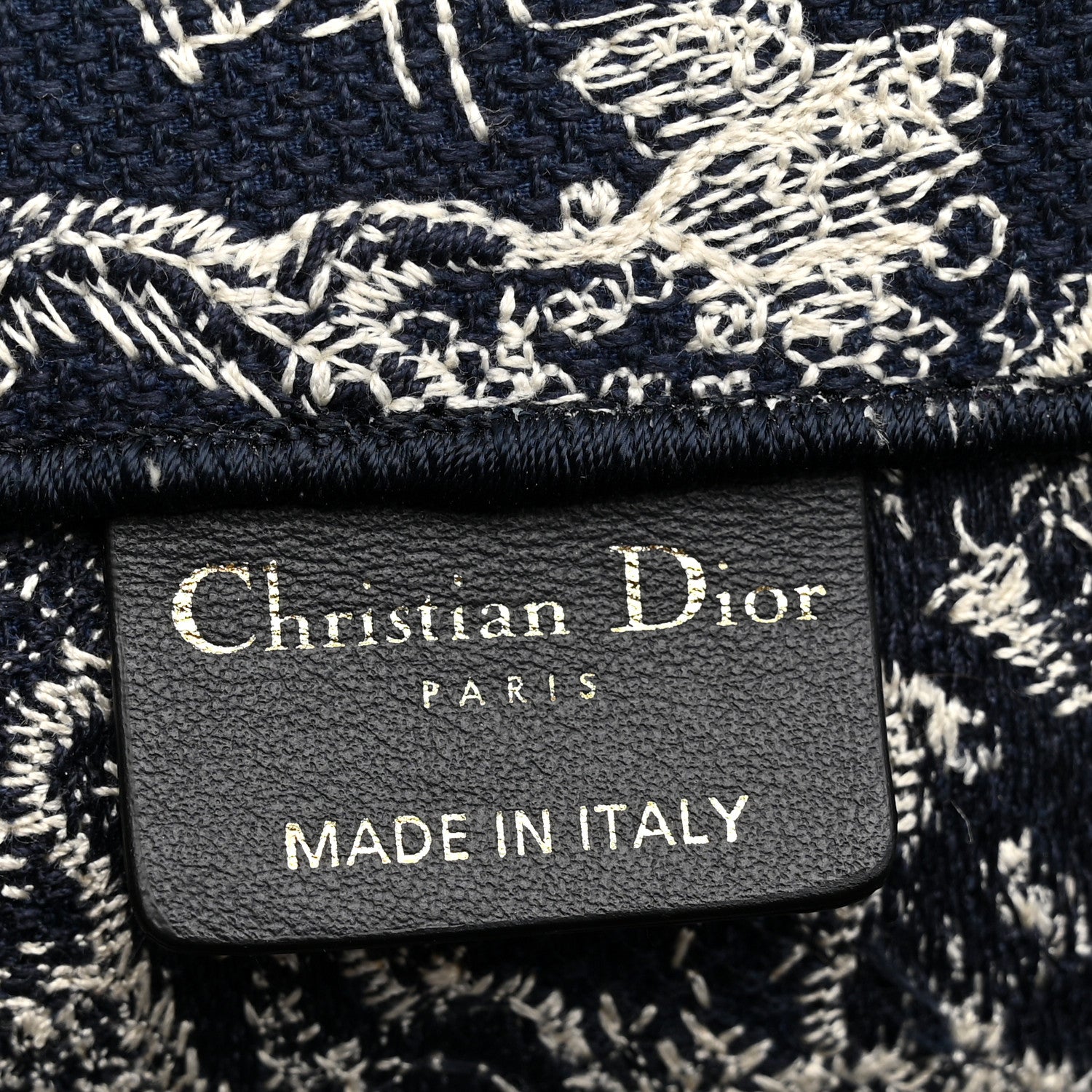 Christian Dior Canvas Embroidered Medium Dioriviera Toile De Jouy Reverse Book Tote Blue 6 of 11