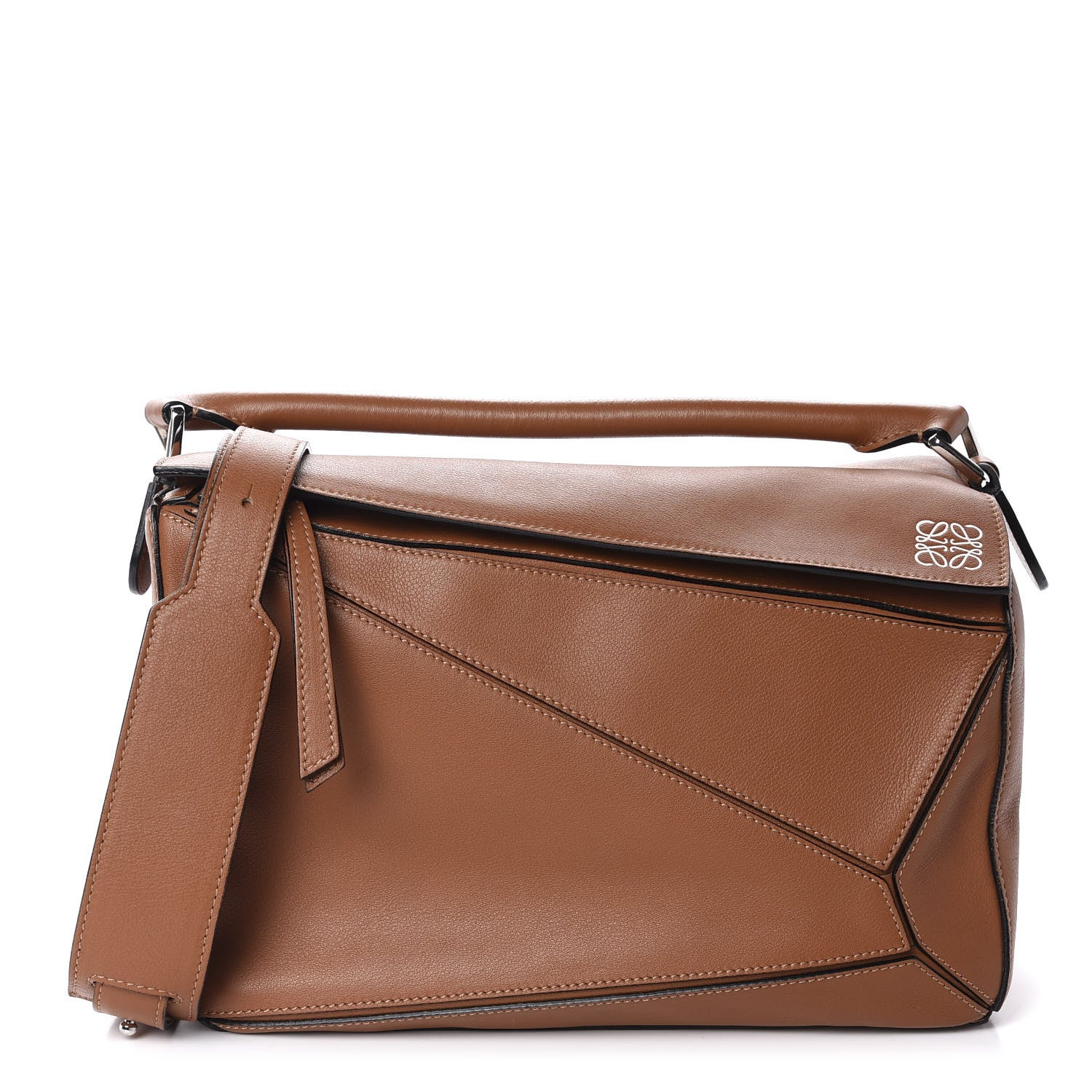 Loewe Calfskin Medium Puzzle Bag Tan 1 of 10