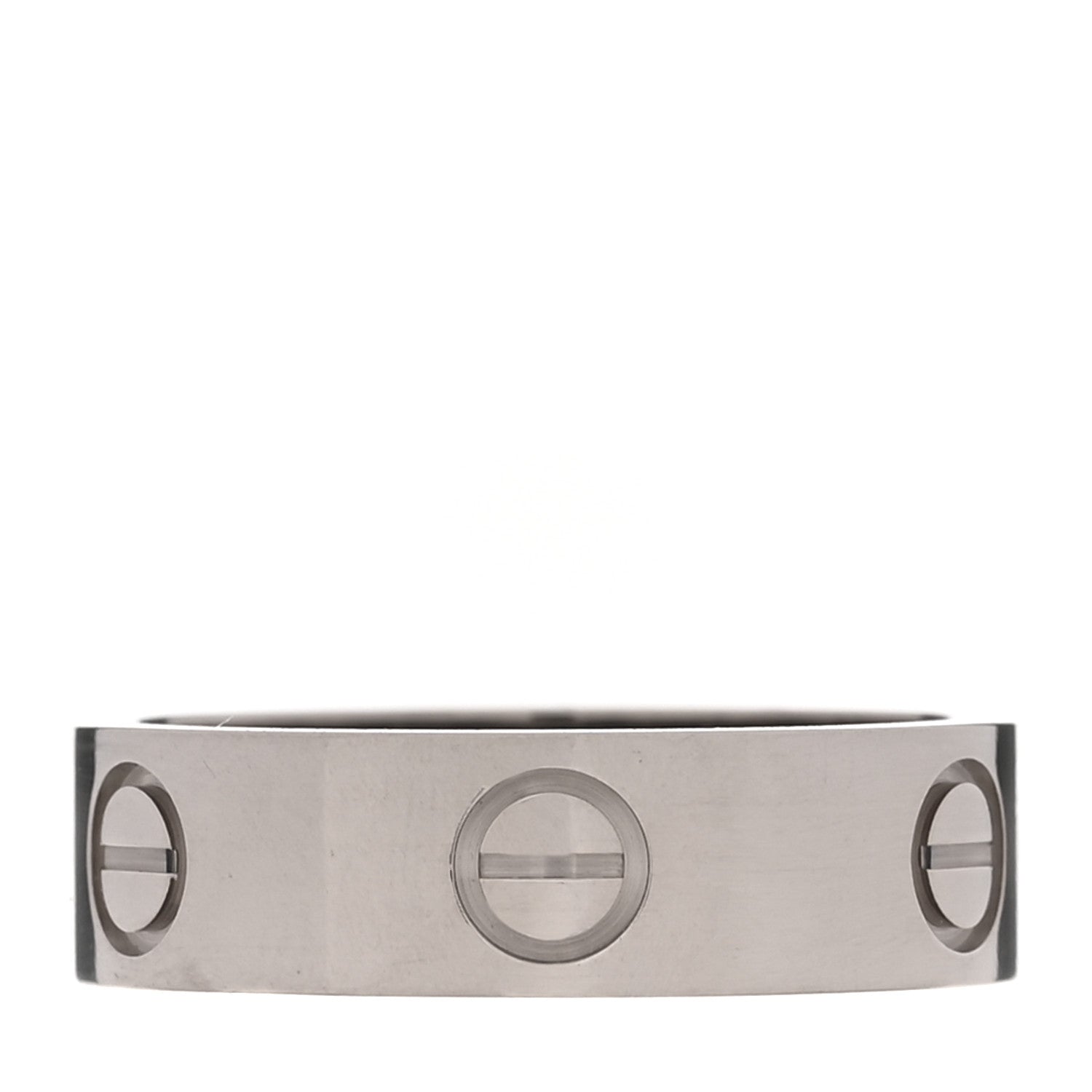 Cartier 18K White Gold 5.5mm LOVE Ring 54 7 3 of 5