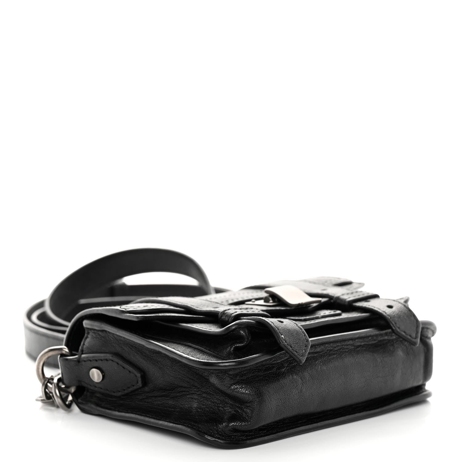 Proenza Schouler Lambskin Micro PS1 Satchel Black 4 of 10