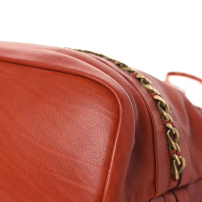 Chloe Calfskin Kira Convertible Bowler Bag Brick Red 11 of 11