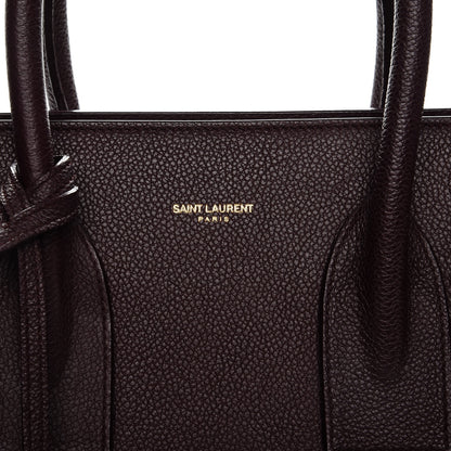 Saint Laurent Grained Calfskin Small Classic Sac De Jour Bordeaux 9 of 11