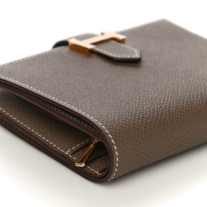 Hermes Epsom Bearn Compact Wallet Etoupe 8 of 10