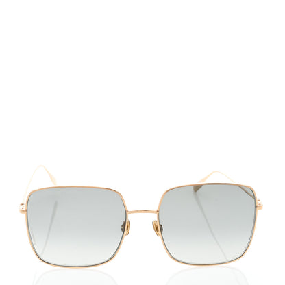 Christian Dior Metal Stellaire 1 Square Sunglasses Gold 2 of 9