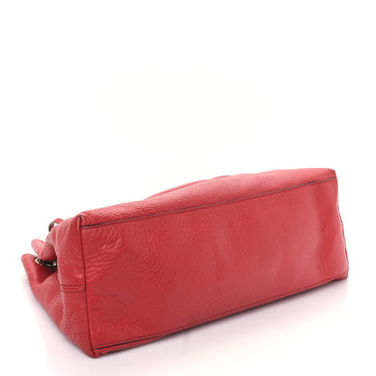 Gucci Pebbled Calfskin Medium Soho Chain Shoulder Bag Tabasco Red 7 of 17