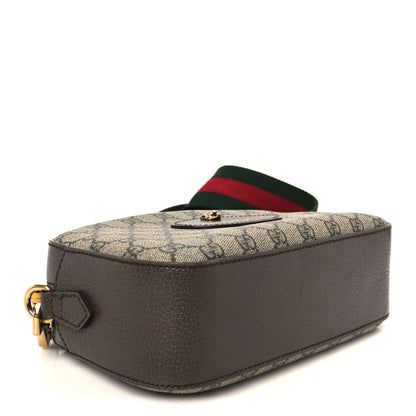 Gucci GG Supreme Monogram Web Neo Vintage Shoulder Bag Beige New Acero Crop 4 of 11