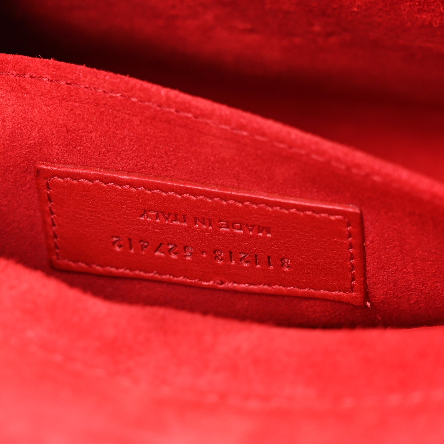Calfskin Classic Y Ligne Clutch Red