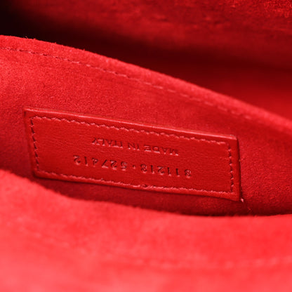 Saint Laurent Calfskin Classic Y Ligne Clutch Red 7 of 7