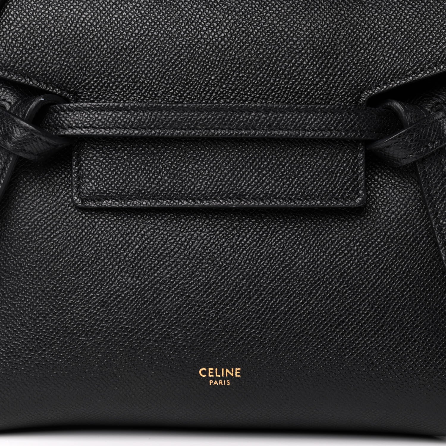 Celine Grained Calfskin Nano Belt Bag Black 9 of 9