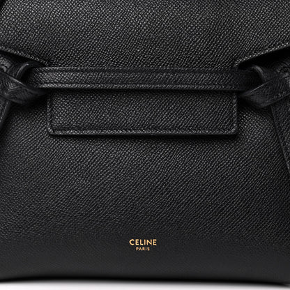Celine Grained Calfskin Nano Belt Bag Black 9 of 9