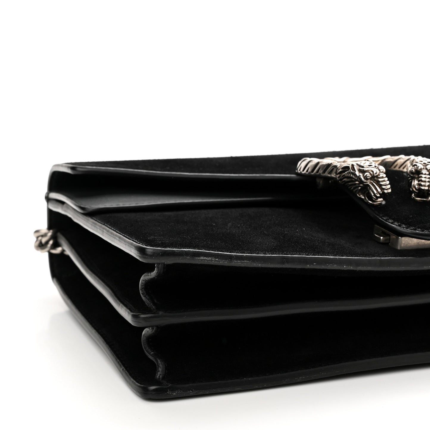 Suede Small Dionysus Shoulder Bag Black