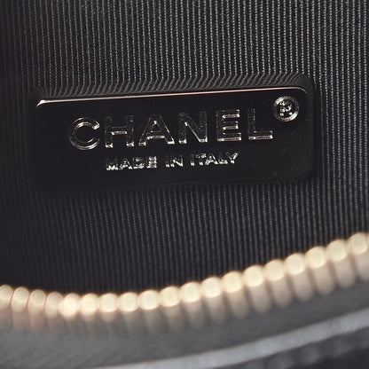 Chanel Calfskin Crocodile Embossed Small Gabrielle Cocodile Hobo Black 6 of 11