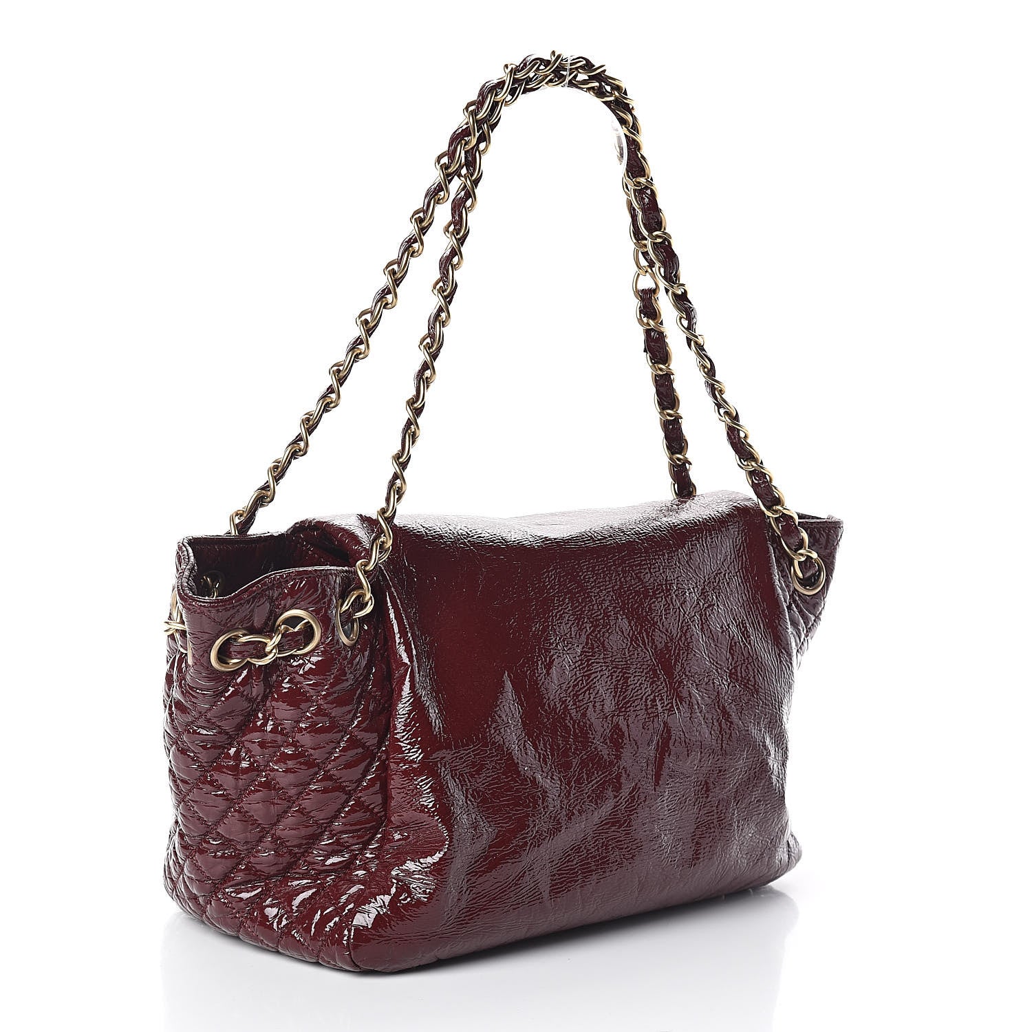 Chanel Vinyl Medium Rock and Chain Flap Bordeaux 3 of 10