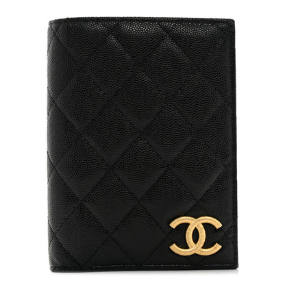 Chanel Caviar Quilted CC Passport Holder Black 1 of 8