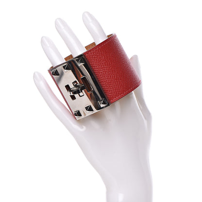 Hermes Epsom Extreme Kelly Bracelet L Rouge Casaque 2 of 6