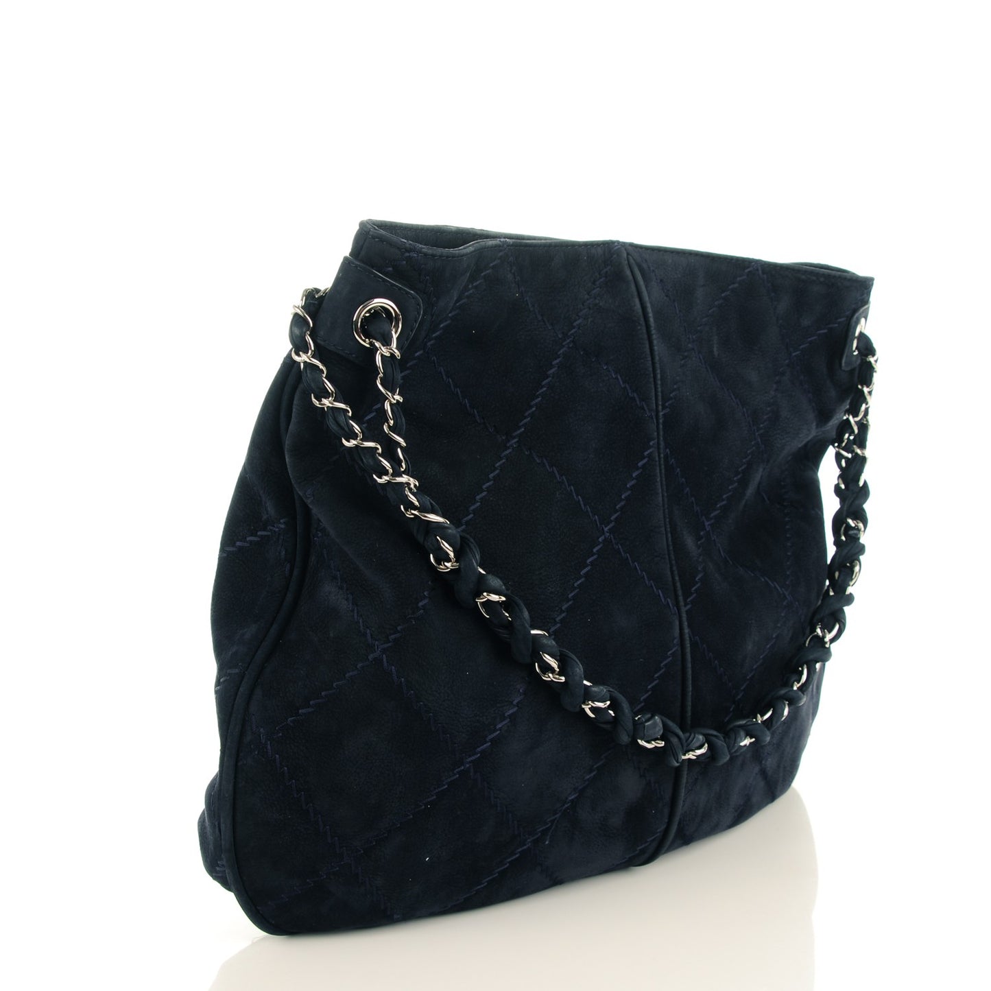 Suede Ultimate Stitch Hobo Blue