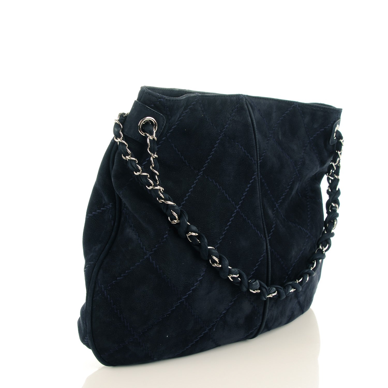 Chanel Suede Ultimate Stitch Hobo Blue 3 of 6