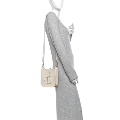 Hermes Taurillon Clemence Evelyne TPM Craie 2 of 11