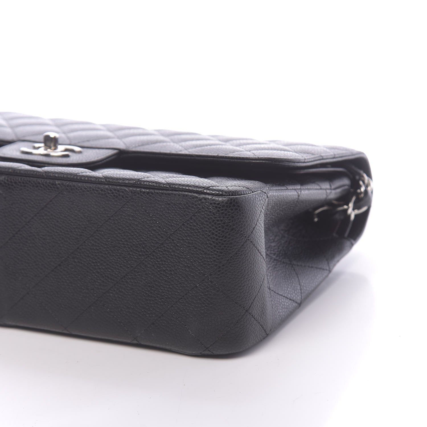 Chanel Caviar Quilted Jumbo Double Flap Black 9 of 10