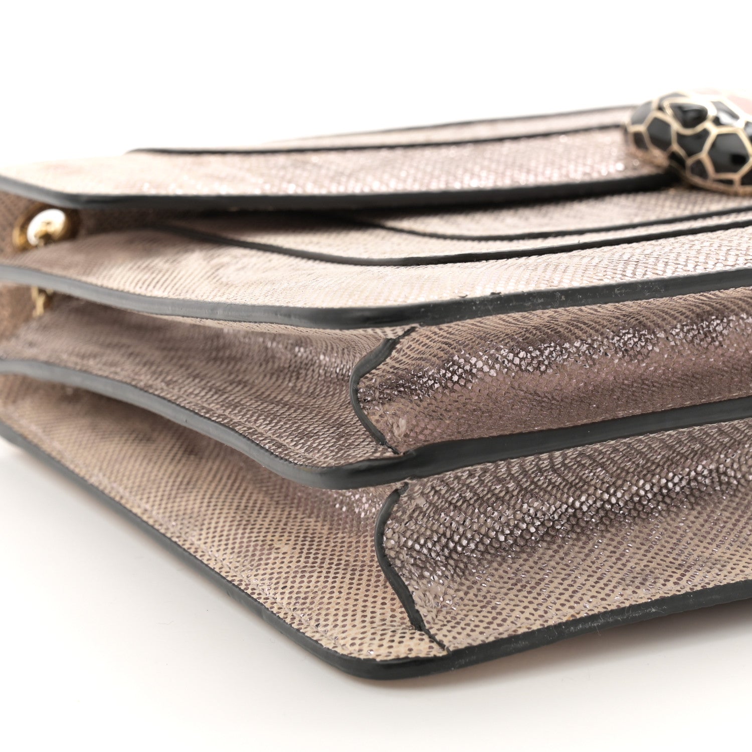 Bulgari Metallic Karung Serpenti Forever Crossbody Rosa Di Francia 9 of 10