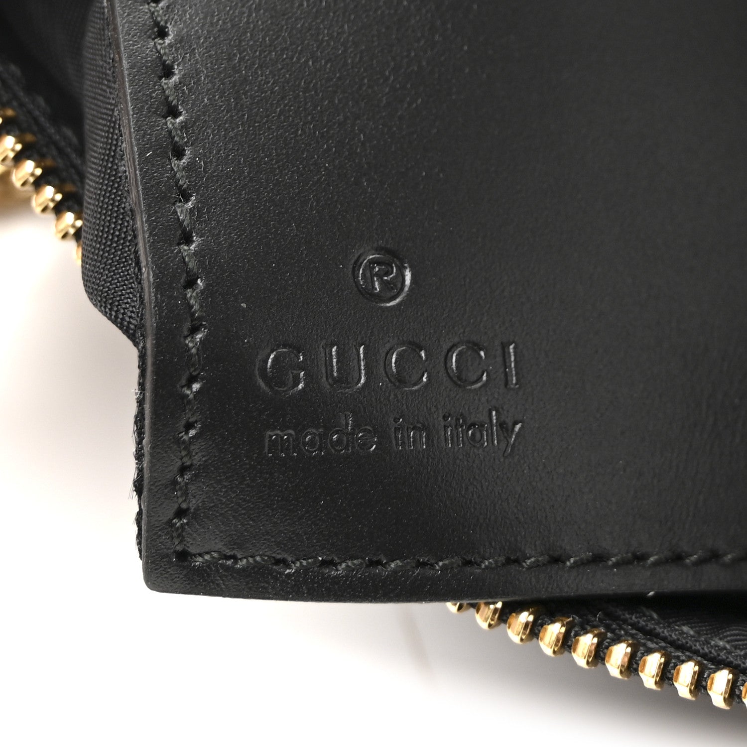 Gucci Guccissima Signature Wrist Wallet Black 6 of 9