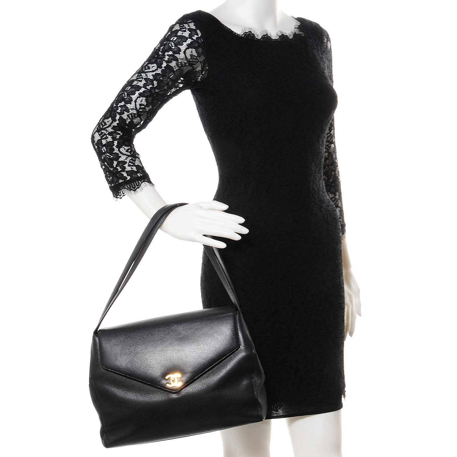 Chanel Caviar Flap Shoulder Bag Brown 2 of 9