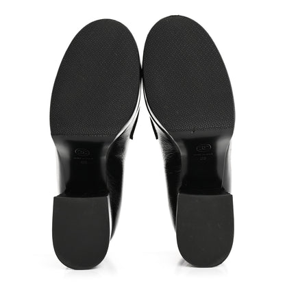 Chanel Shiny Calfskin CC Platform Mocassin Loafers 39 Black 6 of 12