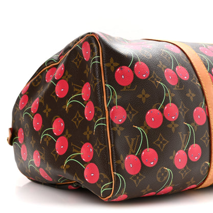 Louis Vuitton Monogram Cerises Keepall 45 8 of 9