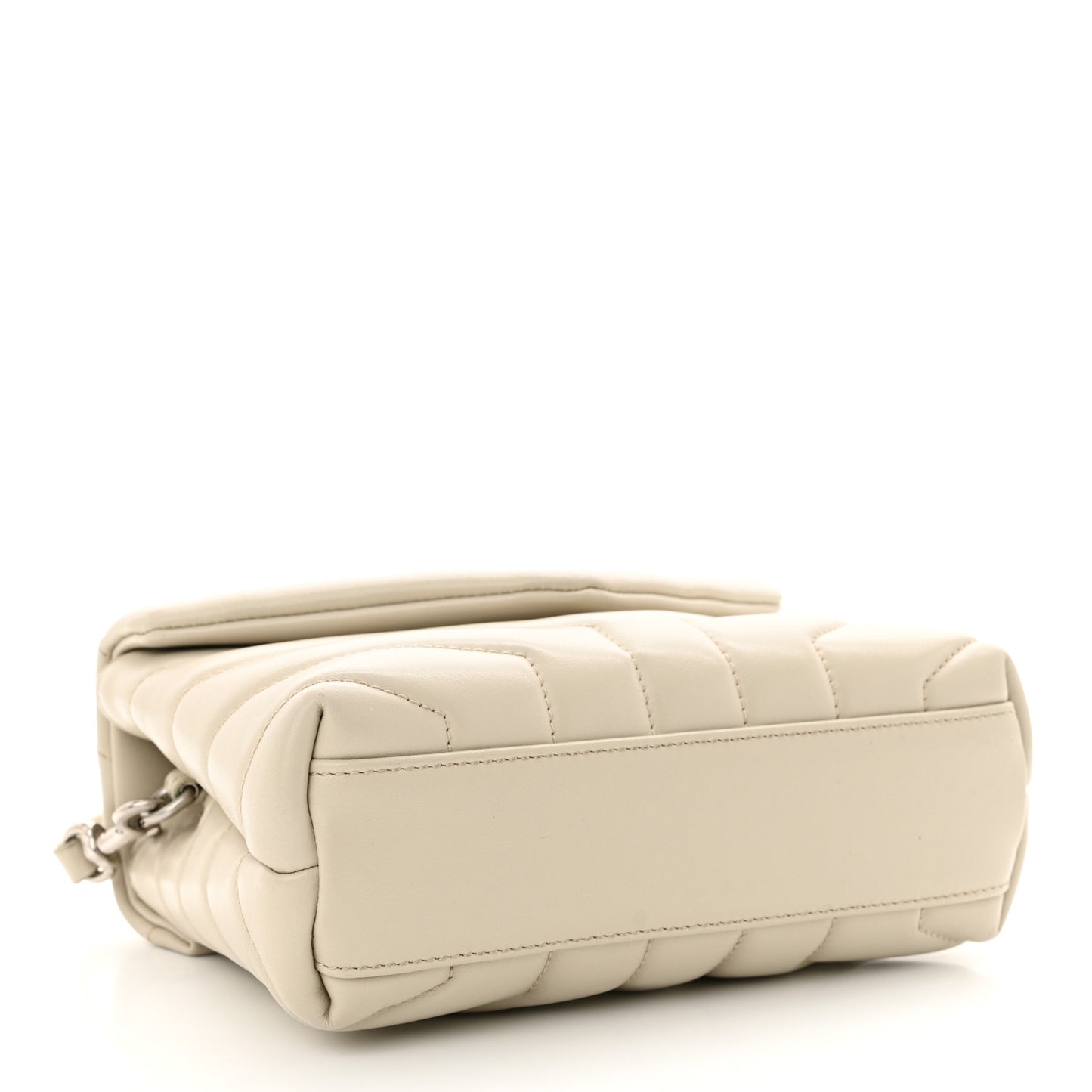 Calfskin Y Quilted Monogram Toy Loulou Crossbody Bag Crema Soft