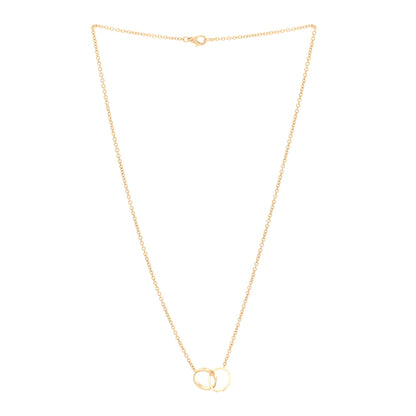 Cartier 18K Yellow Gold Interlocking LOVE Necklace 3 of 5