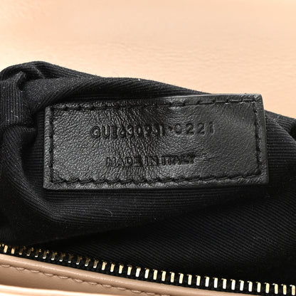 Saint Laurent Calfskin Y Quilted Monogram Toy Loulou Crossbody Bag Dark Beige 8 of 9