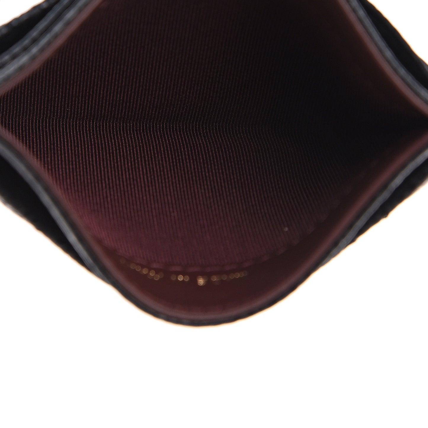 Caviar Quilted Card Holder Black