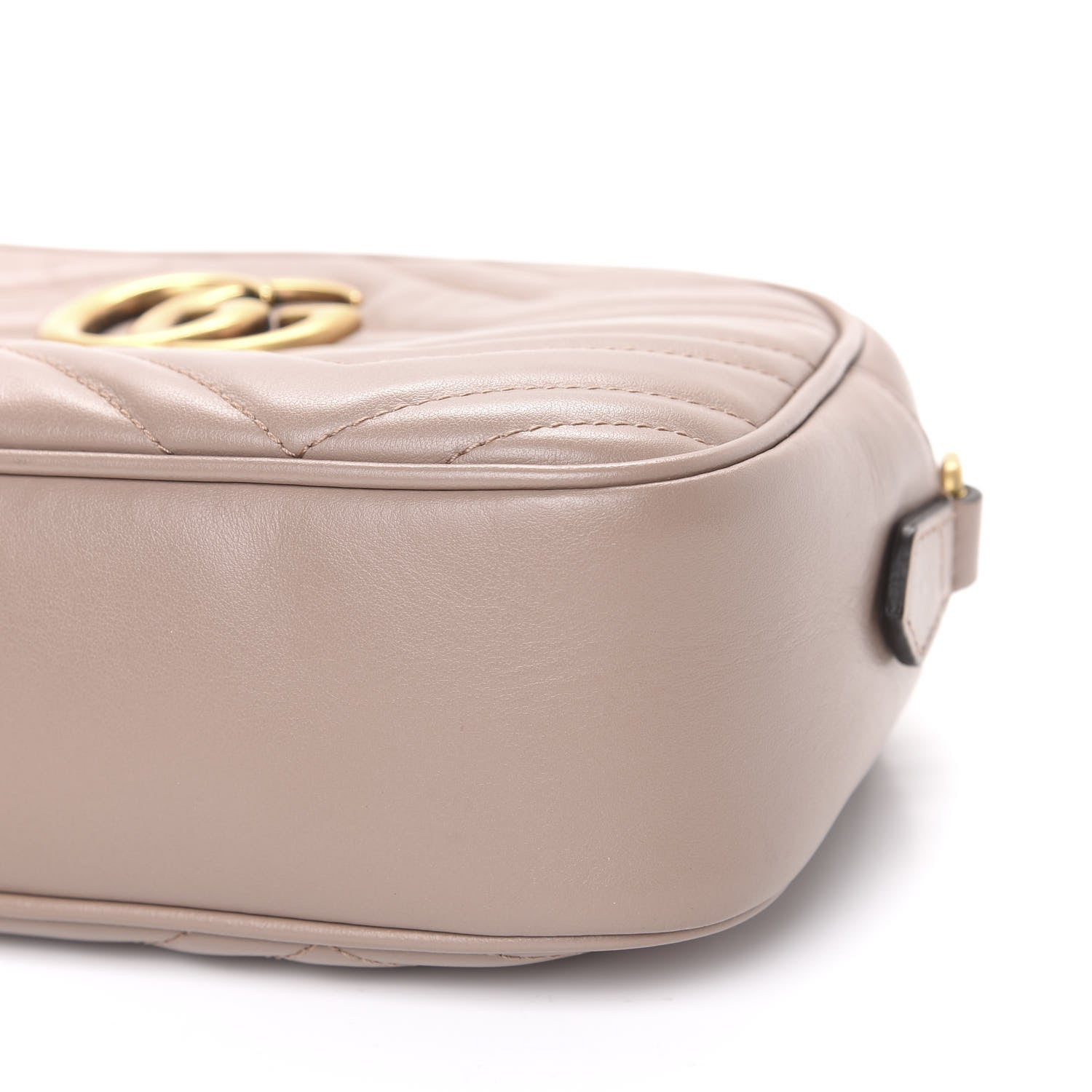 Gucci Calfskin Matelasse Small GG Marmont Chain Shoulder Bag Porcelain Rose 8 of 12