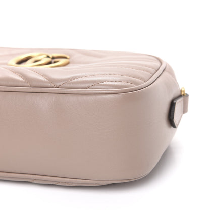 Gucci Calfskin Matelasse Small GG Marmont Chain Shoulder Bag Porcelain Rose 8 of 12