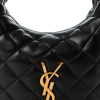 Saint Laurent Lambskin Quilted Icarino Bag Black 7 of 9