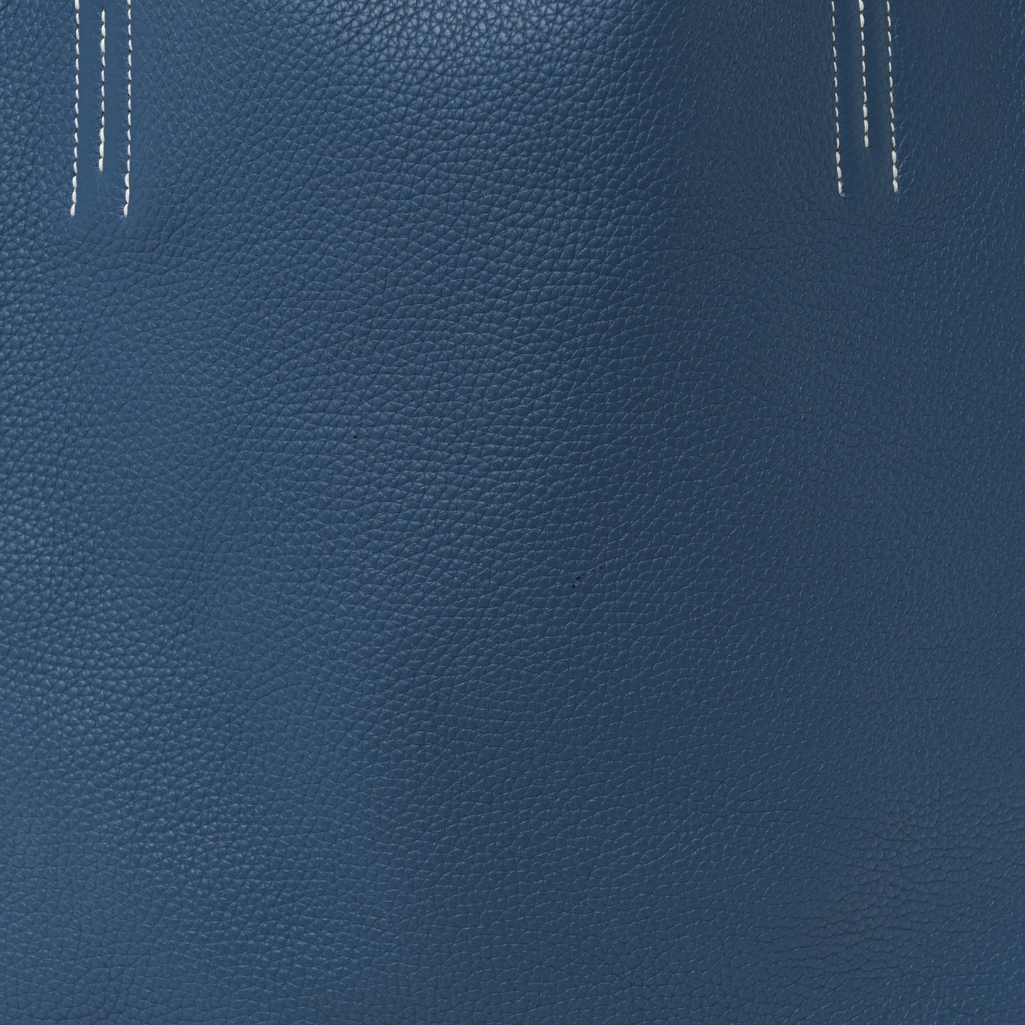 Taurillon Clemence Double Sens 45 Reversible Tote Bleu Izmir Bleu Saphir