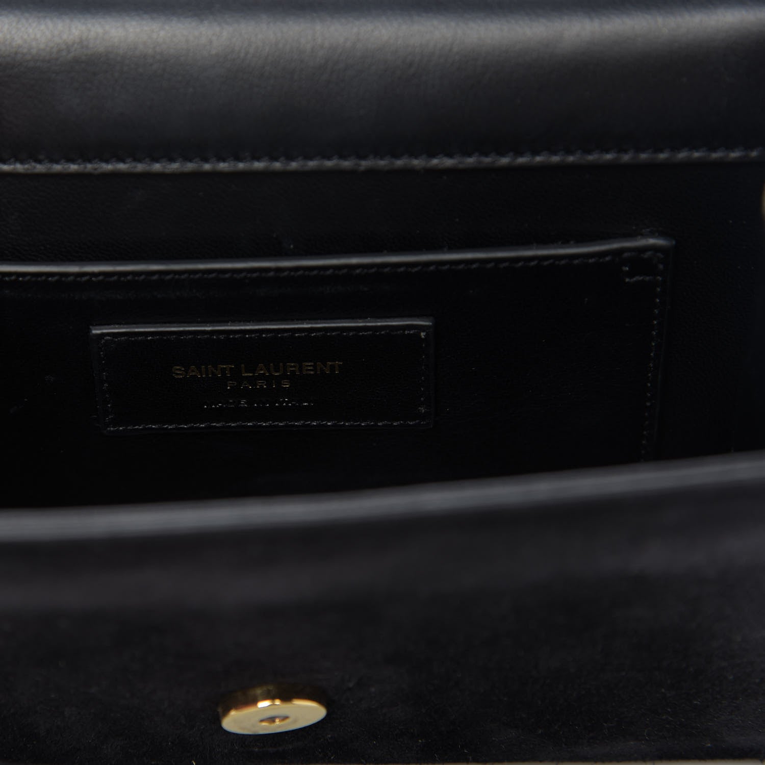 Saint Laurent Suede Small Classic Monogram Kate Tassel Satchel Black 8 of 8