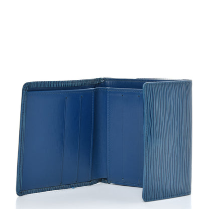 Louis Vuitton Epi Elise Wallet Cyan 5 of 11