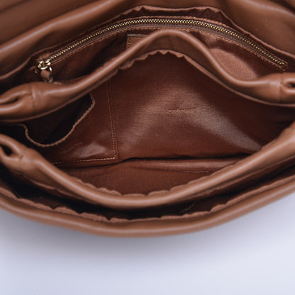 Lanvin Lambskin Quilted Medium Sugar Flap Shoulder Bag Camel 6 of 11