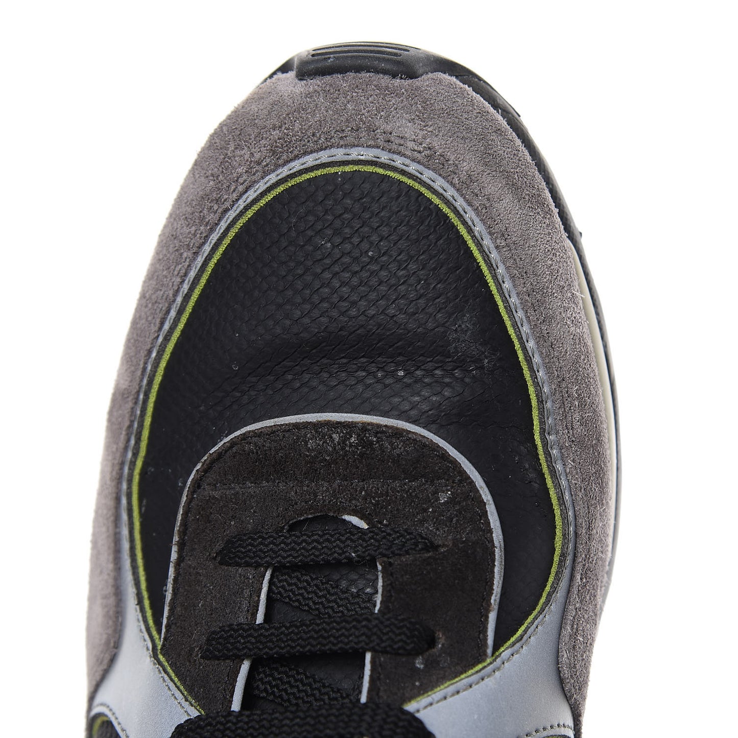 Suede Calfskin CC Sneakers 39 Black Grey