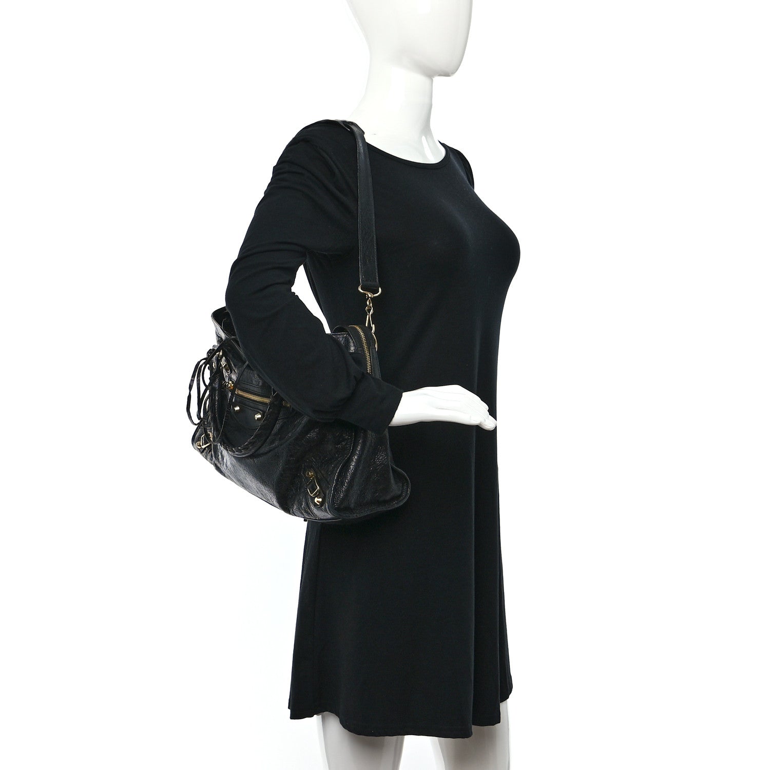 Balenciaga Agneau Classic Gold Hardware City Black 2 of 12