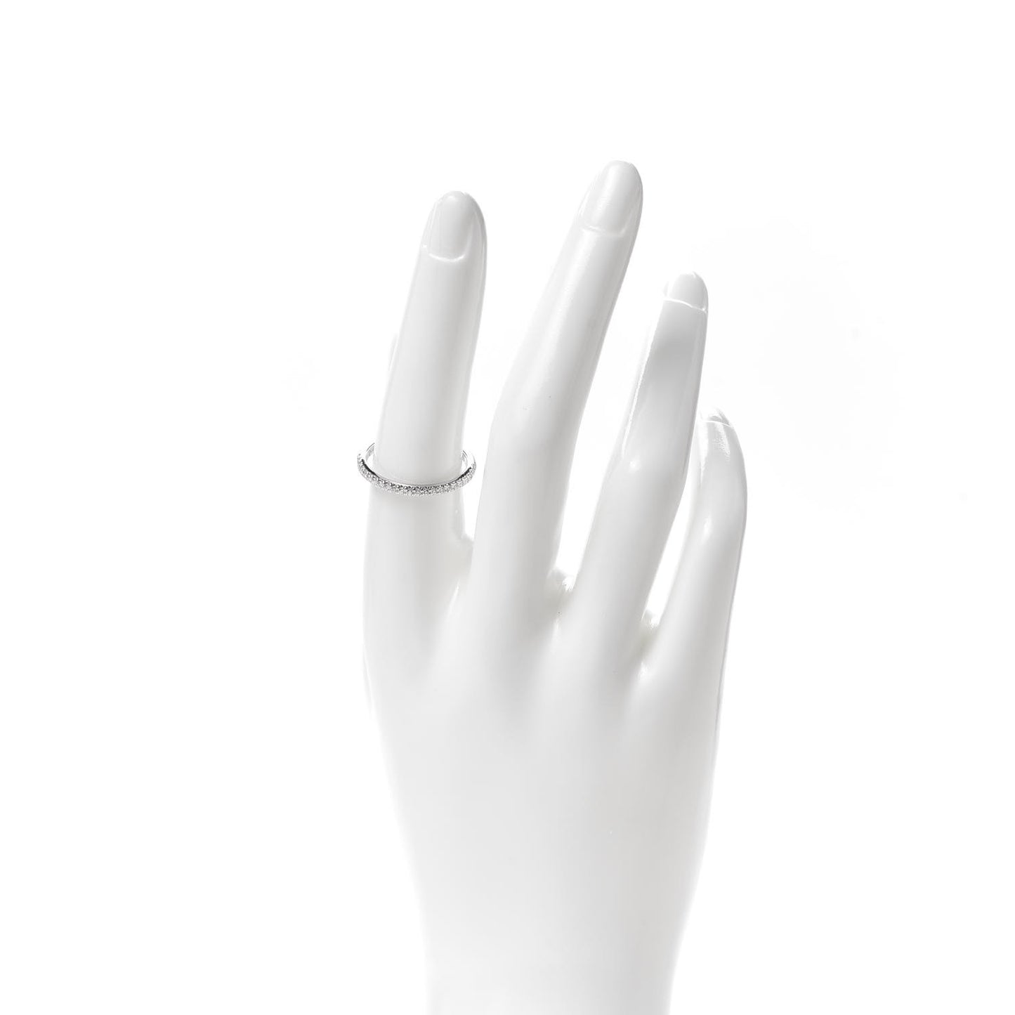 Platinum Diamond .17ctw Half Circle Soleste Band Ring 57 8