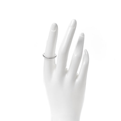 Tiffany Platinum Diamond .17ctw Half Circle Soleste Band Ring 57 8 2 of 5