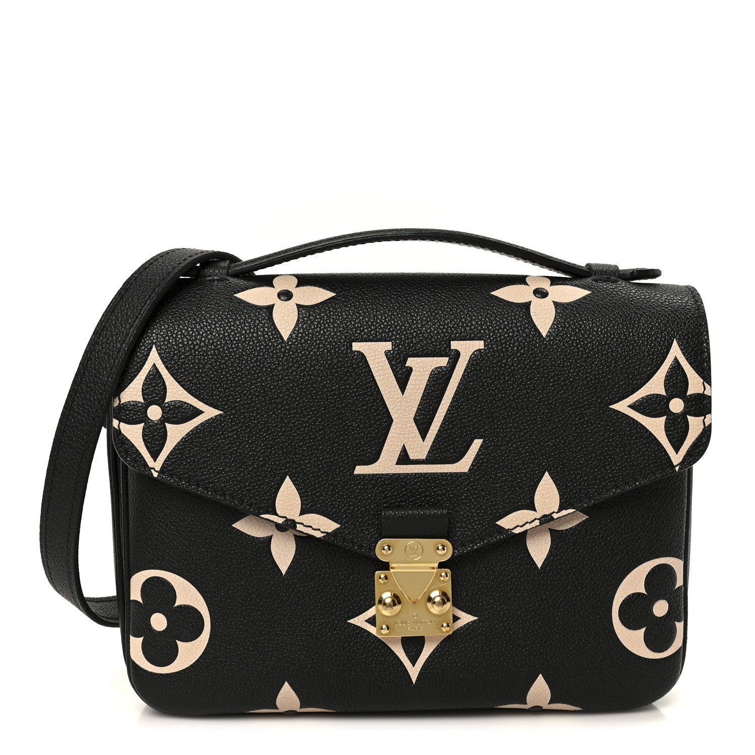 Louis Vuitton Empreinte Monogram Giant Pochette Metis Black Beige 1 of 11