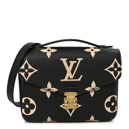 Louis Vuitton Empreinte Monogram Giant Pochette Metis Black Beige 1 of 11