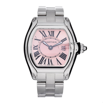 Cartier Stainless Steel 31mm Roadster Quartz Watch Pink 1 of 5