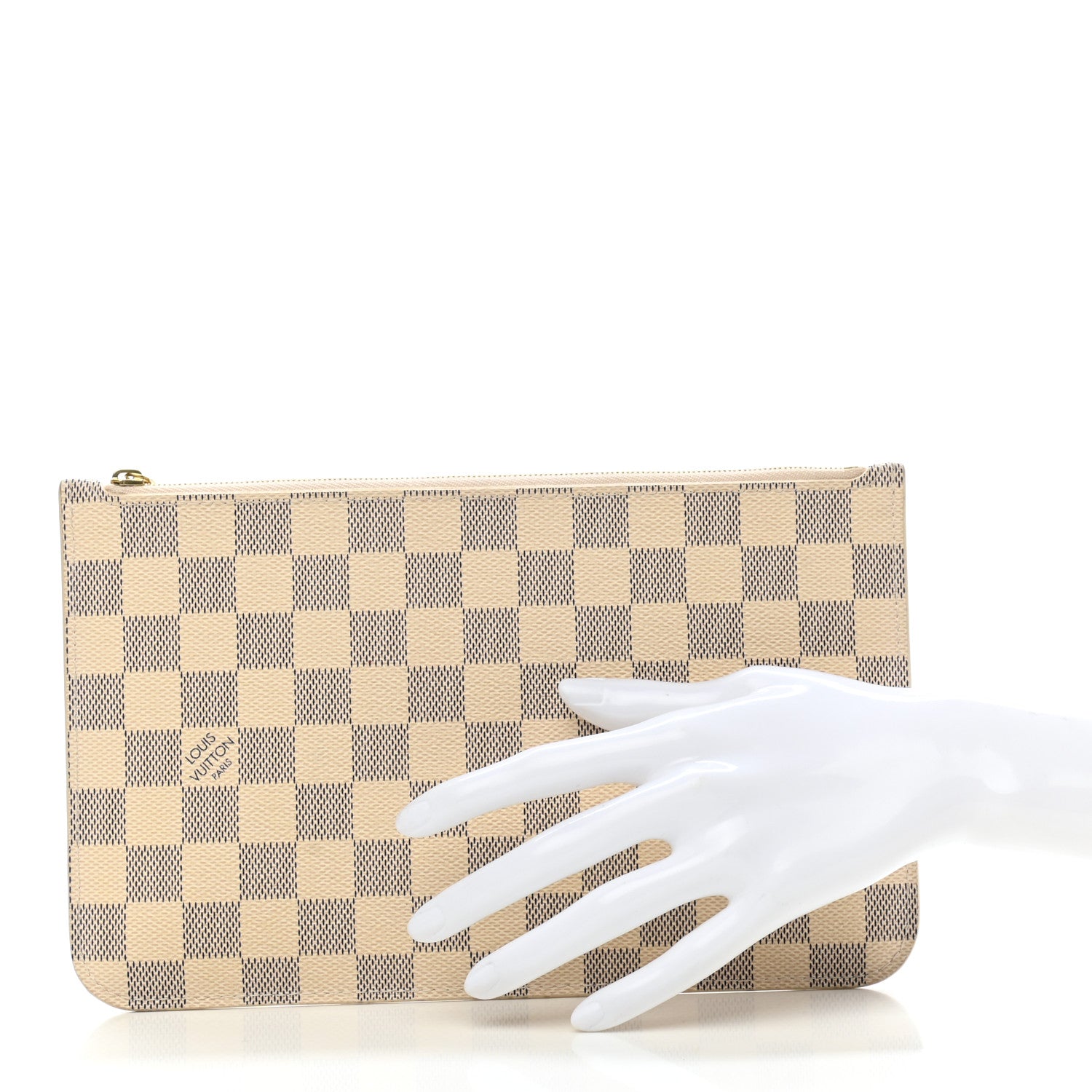 Louis Vuitton Damier Azur Neverfull MM GM Pochette Rose Ballerine 2 of 7