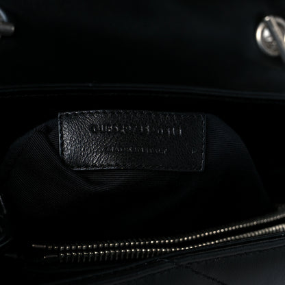 Saint Laurent Calfskin Y Quilted Monogram Medium Loulou Satchel Black 8 of 11