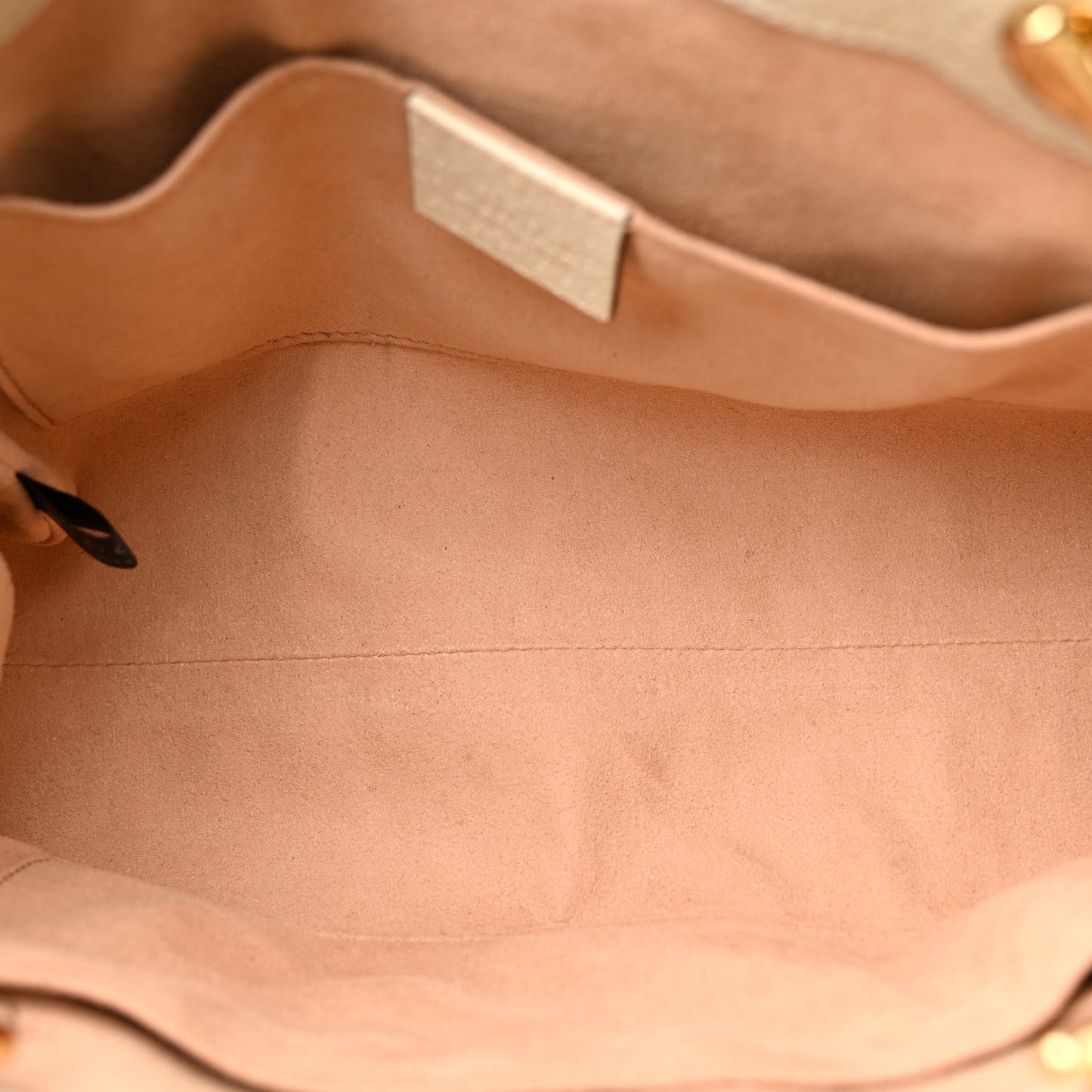 GG Supreme Monogram Flora Textured Calfskin Small Padlock Tote Beige Ebony Multicolor Mystic White