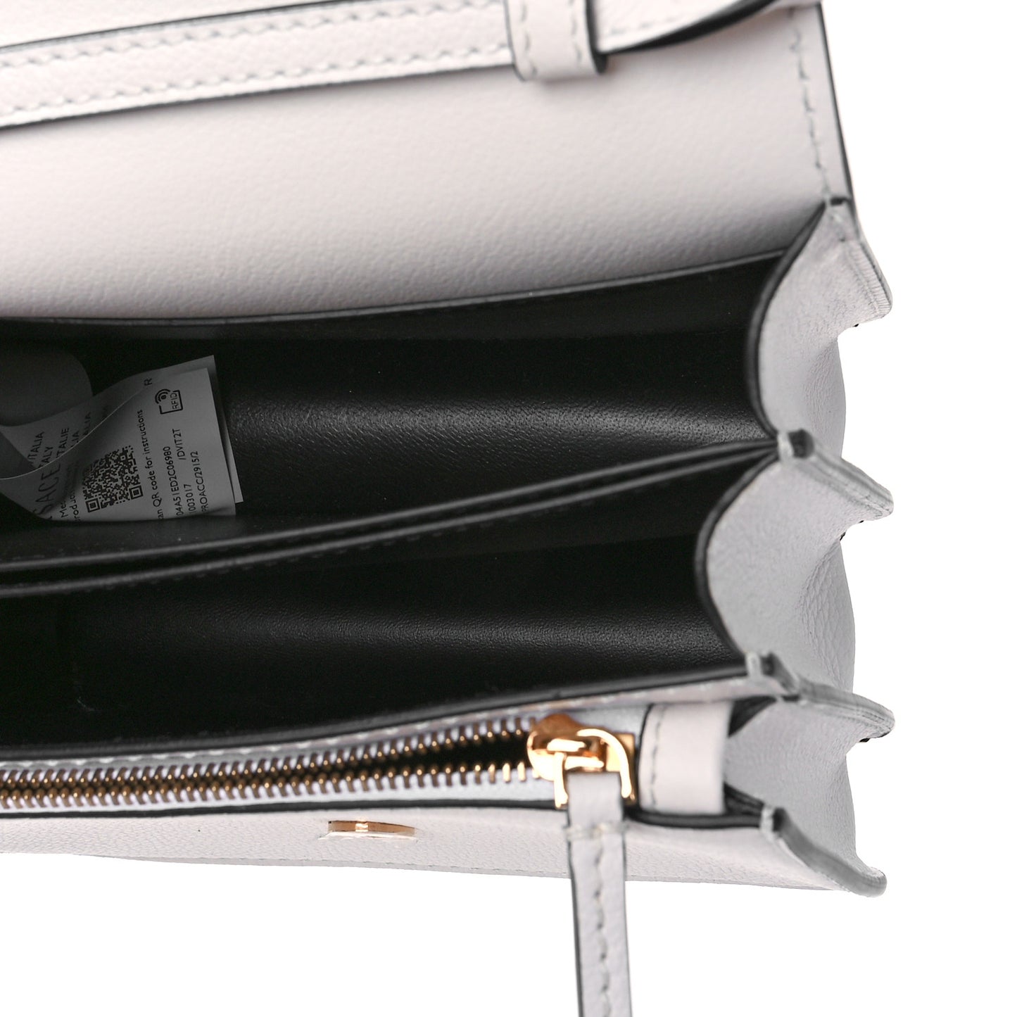 Grained Calfskin La Medusa Shoulder Bag White